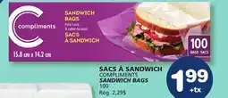 Marché Bonichoix SACS À SANDWICH COMPLIMENTS offer
