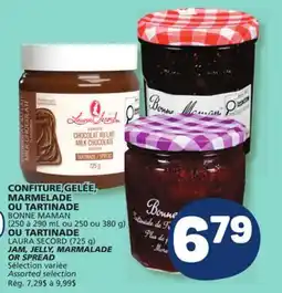 Marché Bonichoix BONNE MAMAN, LAURA SECORD JAM, JELLY, MARMALADE OR SPREAD offer