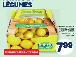 Marché Bonichoix YELLOW PLUMS offer