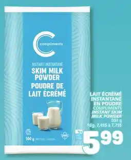 Marché Bonichoix COMPLIMENTS INSTANT SKIM MILK POWDER offer