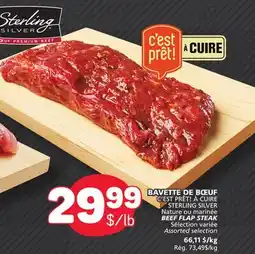 Marché Bonichoix BAVETTE DE BŒUF C'EST PRÊT À CUIRE STERLING SILVER offer