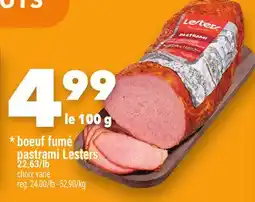 Marche Ami boeuf fumé pastrami Lesters offer