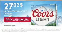 Marche Ami LA CAISSE DE 20 CANETTES DE offer