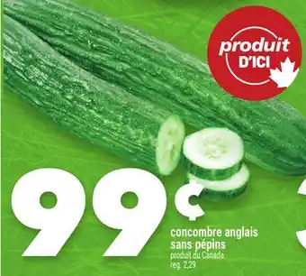 Marche Ami concombre anglais sans pépins offer