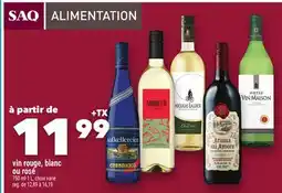 Marche Ami vin rouge, blanc ou rosé offer