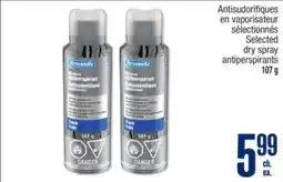 Jean Coutu PERSONNELLE Selected dry spray antiperspirants offer