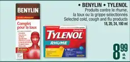 Jean Coutu BENYLIN, TYLENOL Selected cold, cough and flu products offer