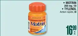 Jean Coutu MOTRIN 200 mg, 150 TYLENOL Action rapide, 80 offer
