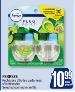 Jean Coutu FEBREZE Selected scented oil refills offer