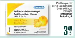 Jean Coutu PERSONNELLE Selected throat lozenges offer
