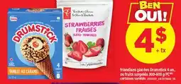 Maxi FRIANDISES GLACÉES DRUMSTICK, 4 UN., OU FRUITS SURGELÉS, 300-600 G PC offer