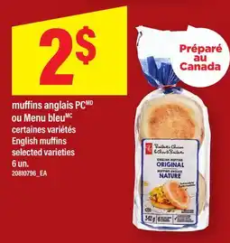 Maxi MUFFINS ANGLAIS PC OU MENU BLEU | ENGLISH MUFFINS, 6 UN offer