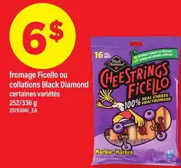 Maxi FROMAGE FICELLO OU COLLATIONS BLACK DIAMOND, 252/336 G offer