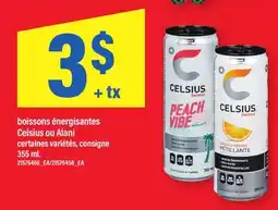 Maxi BOISSONS ÉNERGISANTES CELSIUS OU ALANI offer