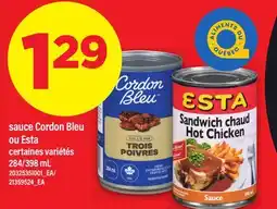 Maxi SAUCE CORDON BLEU OU ESTA, 284/398 ML offer