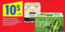 Maxi BIÈRE SANS ALCOOL PARTAKE, 6X355 ML OU VINS MOUSSEUX SANS ALCOOL ST REGIS DE, 4X200 ML offer