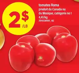 Maxi TOMATES ROMA offer