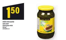 Maxi RELISH VERTE SUCRÉE SANS NOM | SWEET GREEN RELISH offer