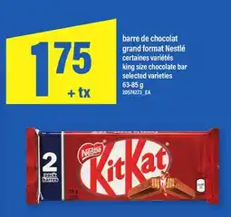 Maxi BARRE DE CHOCOLAT GRAND FORMAT NESTLÉ | KING SIZE CHOCOLATE BAR offer
