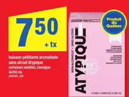 Maxi BOISSON PÉTILLANTE AROMATISÉE SANS ALCOOL ATYPIQUE offer