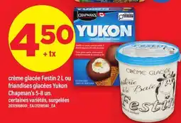 Maxi CRÈME GLACEE FESTIN 2 L OU FRIANDISES GLACEES YUKON CHAPMAN'S 5-8 UN offer