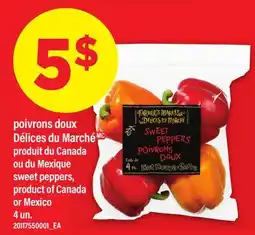 Maxi POIVRONS DOUX DÉLICES DU MARCHÉ | SWEET PEPPERS, 4 UN offer