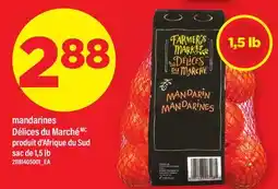 Maxi MANDARINES DÉLICES DU MARCHÉ, SAC DE 1,5 LB offer