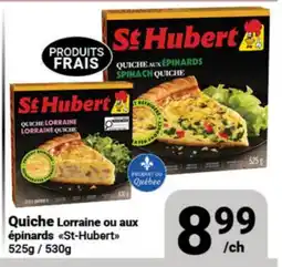Pasquier Quiche Lorraine ou aux épinards St-Hubert offer