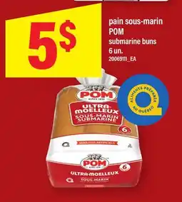 Maxi PAIN SOUS-MARIN POM | SUBMARINE BUNS, 6 UN offer