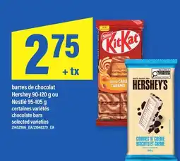 Maxi BARRES DE CHOCOLAT HERSHEY, 90-120 G OU NESTLÉ, 95-105 G | CHOCOLATE BARS offer