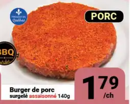 Pasquier Burger de porc surgelé assaisonné offer