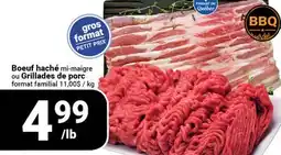 Pasquier Boeuf haché mi-maigre ou Grillades de porc offer