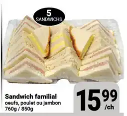 Pasquier Sandwich familial offer