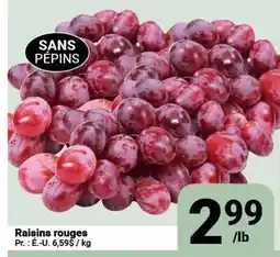 Pasquier Raisins rouges offer