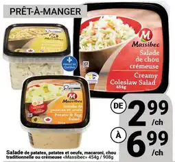 Pasquier Salade de patates, patates et œufs, macaroni, chou traditionnelle ou crémeuse Massibec offer