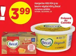 Maxi MARGARINE, 400/454 G OU BEURRE VÉGÉTAL, 454 G BECEL offer