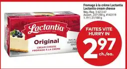 Giant Tiger Lactantia cream cheese offer