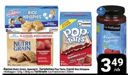 Pasquier Barres Nutri-Grain, Spécial K, Tartelettes Pop Tarts, Carré Rice Krispies offer