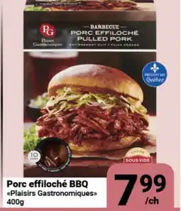 Pasquier Porc effiloché BBQ Plaisirs Gastronomiques offer