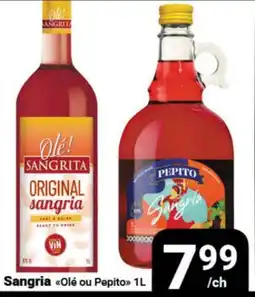 Pasquier Sangria Olé ou Pepito offer