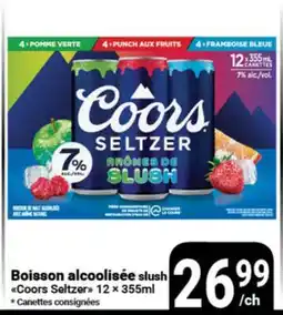 Pasquier Boisson alcoolisée slush Coors Seltzer offer
