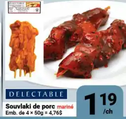 Pasquier DELECTABLE Souvlaki de porc mariné offer