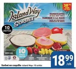 Pasquier Sorbet en coquille Island Way offer