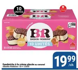 Pasquier Sandwichs à la crème glacée au caramel Baskin Robbins offer