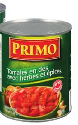 Giant Tiger Primo canned tomatoes offer