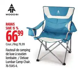 Canadian Tire WOODS Deluxe Lumbar Camp Chair offer