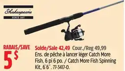 Canadian Tire Shakespeare Catch More Fish Spinning Kit offer