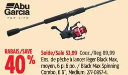 Canadian Tire Abu Garcia Black Max Spinning Combo offer