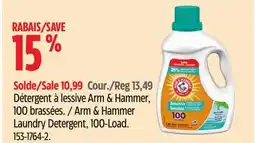 Canadian Tire Arm & Hammer Laundry Detergent, 100-Load offer