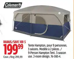 Canadian Tire COLEMAN 9-Person Hampton Tent offer